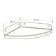 Lifetime Étagère d'angle Set de 2 24,3 x 24,1 x 2,5 cm gris