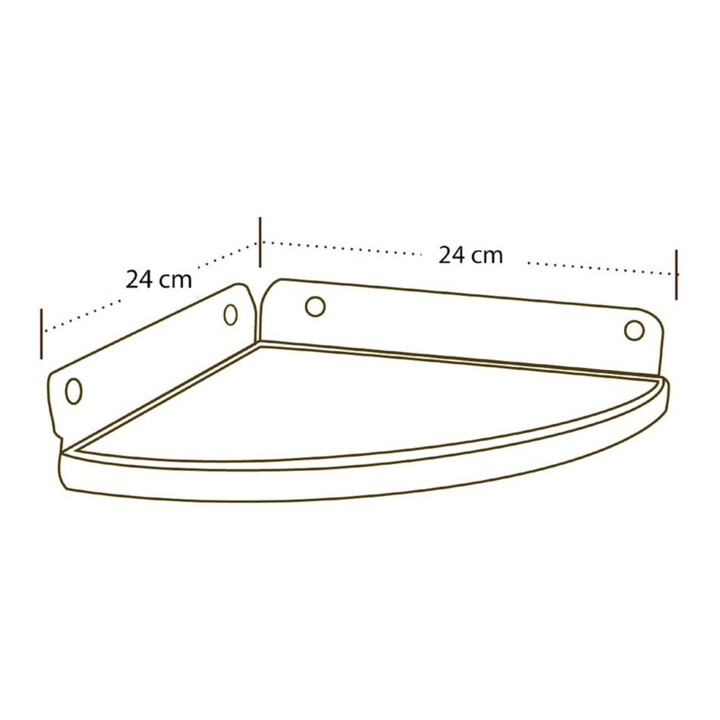 Lifetime Étagère d'angle Set de 2 24,3 x 24,1 x 2,5 cm gris