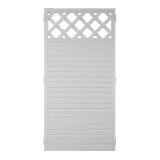 LIGHTLINE KS-Zaun Ranki 90 x 180 cm weiß Füllung Rahmen