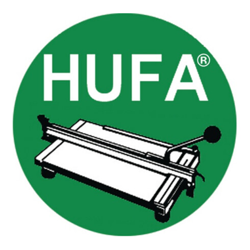 Lime à carrelage HUFA 270 mm demi-ronde revêtu carbure