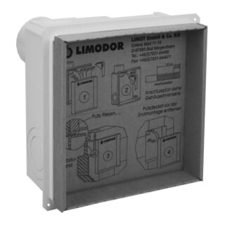 LIMODOR Einbaukasten compact/H 80100 242 x 242 x 100mm