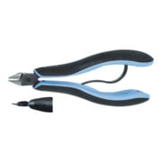 LINDSTRÖM Pince coupante diagonale pour l'électronique, mâchoires creusées, tête pointue, AC, Longueur totale: 135 mm