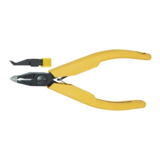 LINDSTRÖM Pince coupante frontale-diagonale pour l'électronique avec mâchoires longues, creusées, PC, Longueur totale: 118 mm