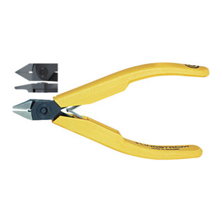 LINDSTRÖM Elektronica-zijsnijtang, spitse kop met uitsparing, KW, Totale lengte: 110 mm