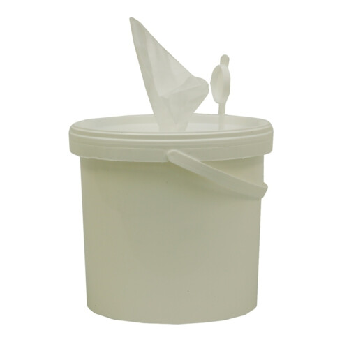 Lingettes universelles humides blanches, polypropylène/viscose