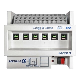 Lingg & Janke Actionneur de commutation 6 canaux 16A 250V 6TE A6F16H-2