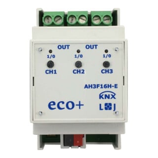 Lingg & Janke Actionneur de commutation KNX AH3F16H-E 3 canaux 16A 3TE