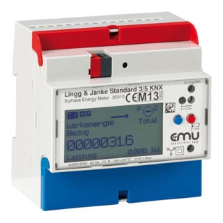 Lingg & Janke Compteur d’énergie Standard KNX REG 3-P EZ-EMU-WSTD-D-REG-FW