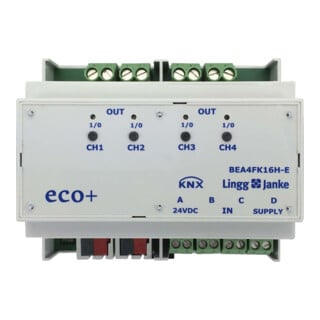 Lingg & Janke Entrée/Sortie binaire BEA4FK16H-E 4 fois 16A C-charge eco+