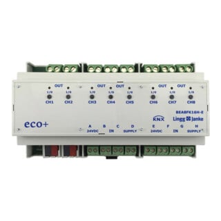 Lingg & Janke Entrée/Sortie binaire eco+ 8 voies 230VAC/DC 16A BEA8FK16H-E