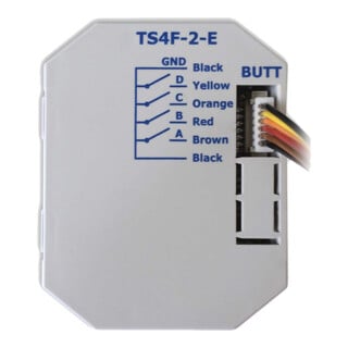 Lingg & Janke Interface de bouton-poussoir TS4F-2-E 4 touches individuelles