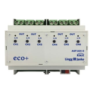 Lingg & Janke Schaltaktor 6-fach 16A A6F16-E A6F16H-E