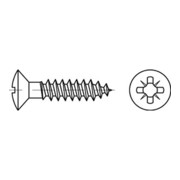 Linsensenkkopf-Spanplattenschraube PZ, Messing, blank