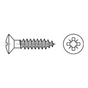 Linsensenkkopf-Spanplattenschraube PZ, Messing, blank-3
