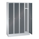 Lista Garderobenschrank (BxTxH) 1200x500x1800mm 4 Abteile R7035/R7016-1
