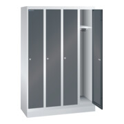 Lista Garderobenschrank (BxTxH) 1200x500x1800mm 4 Abteile R7035/R7016