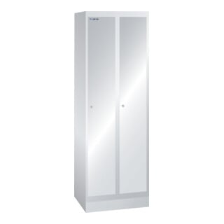 Lista Garderobenschrank (BxTxH) 600x500x1800mm 2 Abteile R7035
