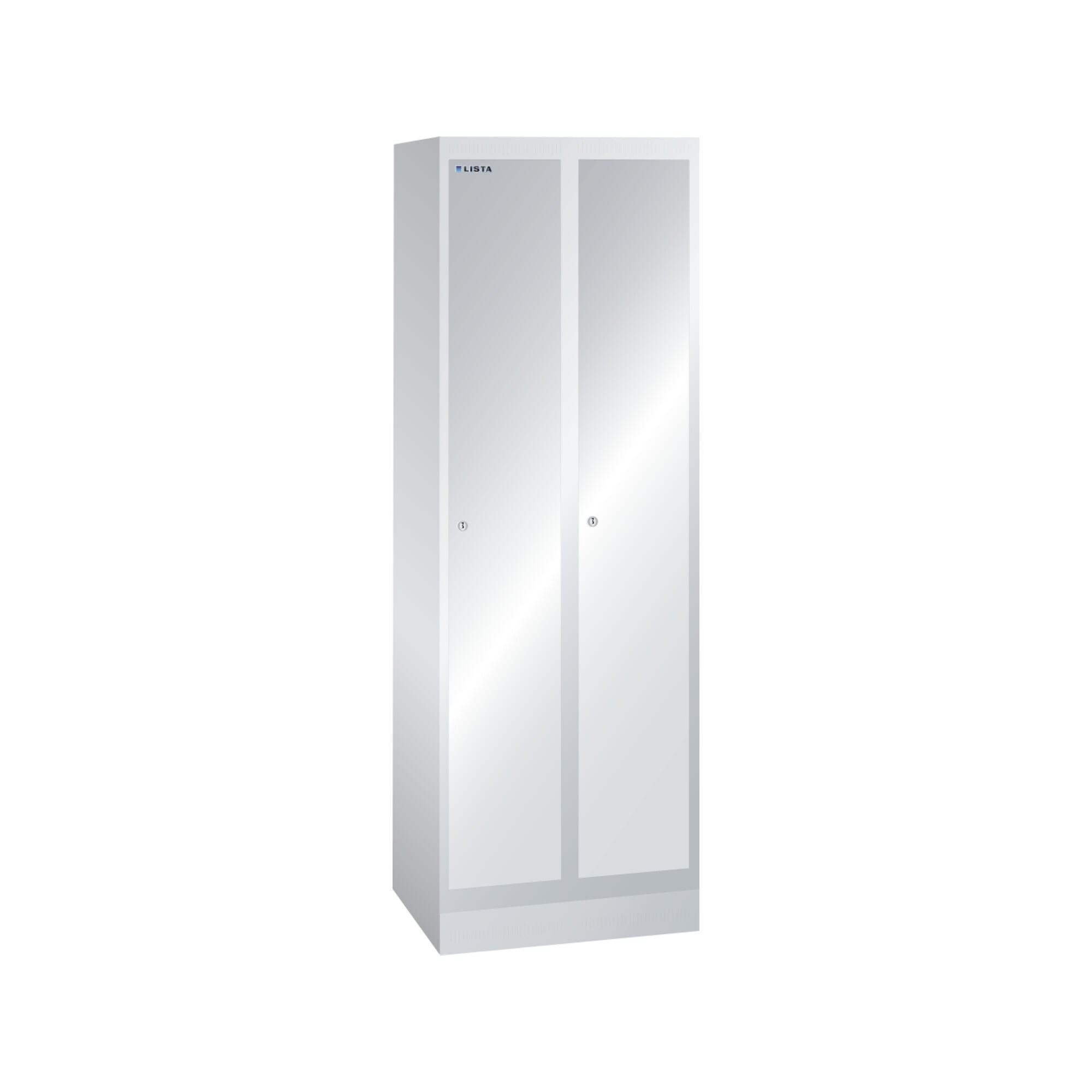 Lista Garderobenschrank (BxTxH) 600x500x1800mm 2 Abteile R7035