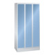 Lista Garderobenschrank (BxTxH) 900x500x1800mm 3 Abteile R7035/R5012-1