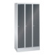 Lista Garderobenschrank (BxTxH) 900x500x1800mm 3 Abteile R7035/R7016-1