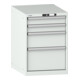 Lista Schubladenschrank 27x36E (BxTxH) 564x725x800mm KEY Lock R7035-1