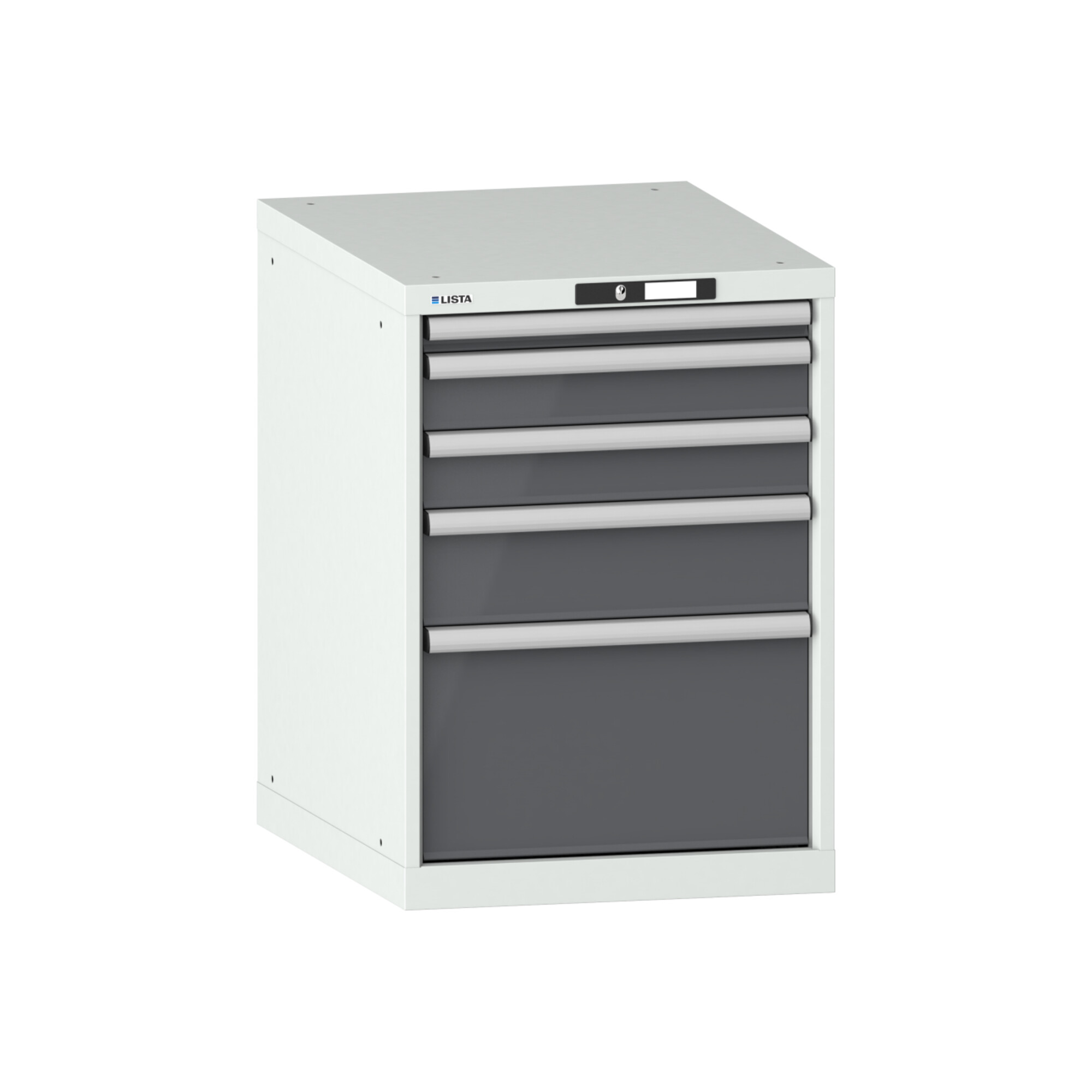 Lista Schubladenschrank 27x36E (BxTxH) 564x725x800mm KEY Lock R7035/N6502