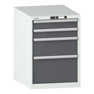 Lista Schubladenschrank 27x36E (BxTxH) 564x725x800mm KEY Lock R7035/N6502