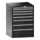 Lista Schubladenschrank 36x36E (BxTxH) 717x725x1000mm KEY Lock R7016-1