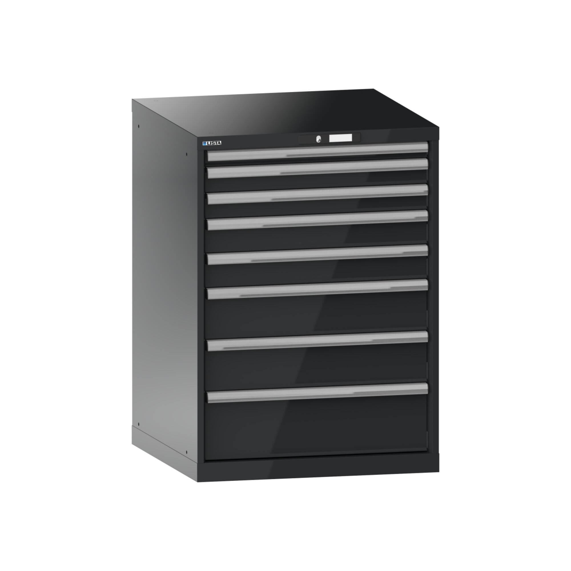 Lista Schubladenschrank 36x36E (BxTxH) 717x725x1000mm KEY Lock R7016