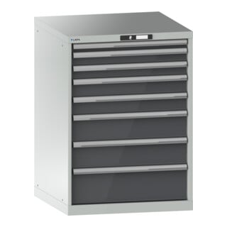 Lista Schubladenschrank 36x36E (BxTxH) 717x725x1000mm KEY Lock R7035/N6502