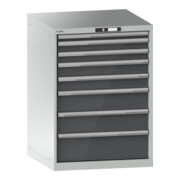 Lista Schubladenschrank 36x36E (BxTxH) 717x725x1000mm KEY Lock R7035/N6502