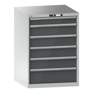 Lista Schubladenschrank 36x36E (BxTxH) 717x725x1000mm KEY Lock R7035/N6502