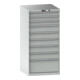 Lista Schubladenschrank 36x36E (BxTxH) 717x725x1450mm KEY Lock R7035-1