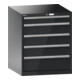 Lista Schubladenschrank 36x36E (BxTxH) 717x725x850mm KEY Lock R7016-1