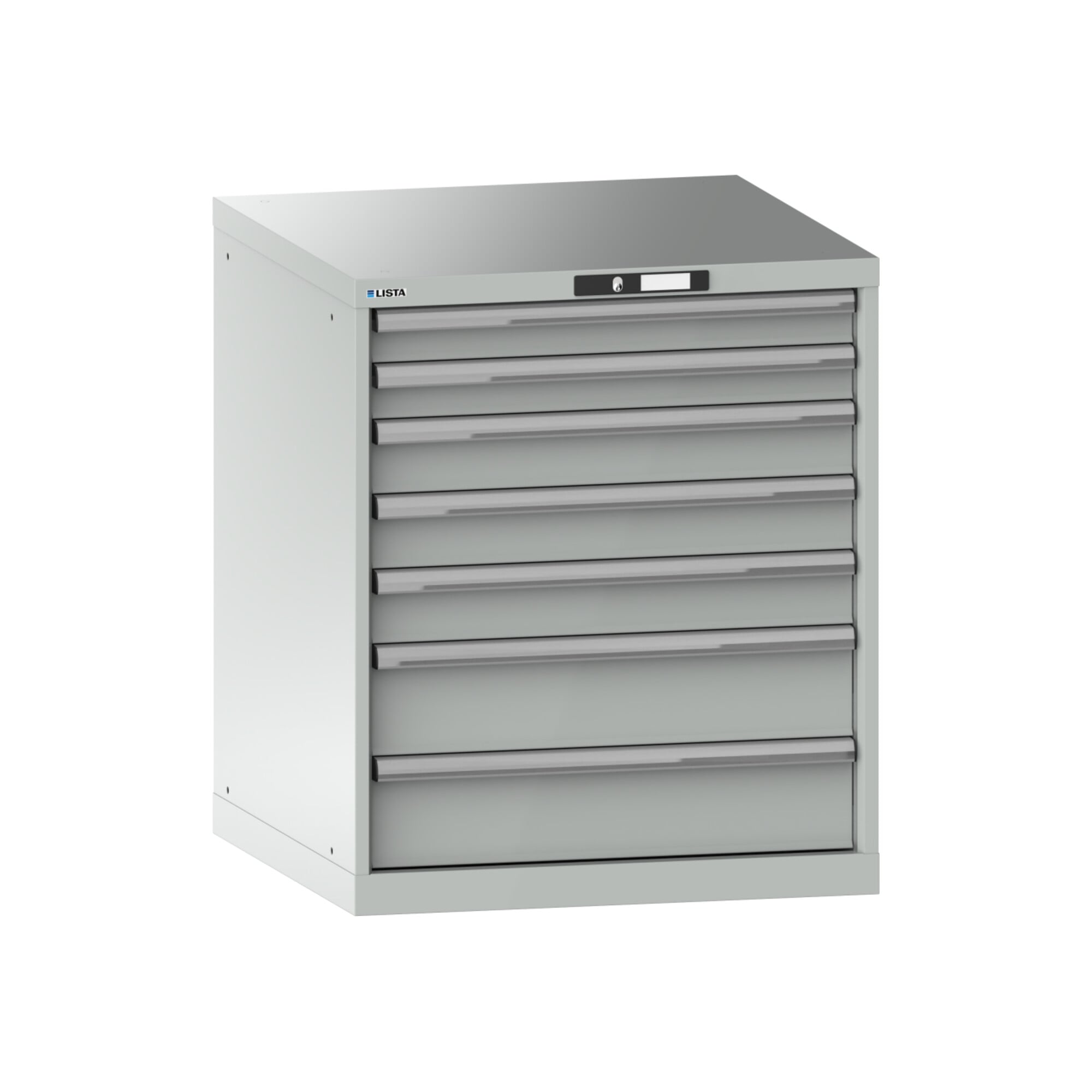 Lista Schubladenschrank 36x36E (BxTxH) 717x725x850mm KEY Lock R7035