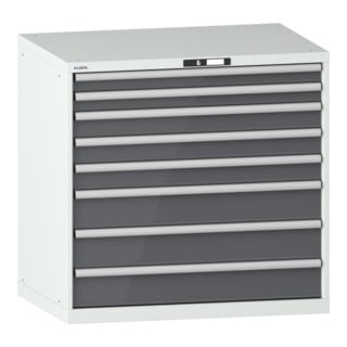 Lista Schubladenschrank 54x36E (BxTxH) 1023x725x1000mm KEY Lock R7035/N6502
