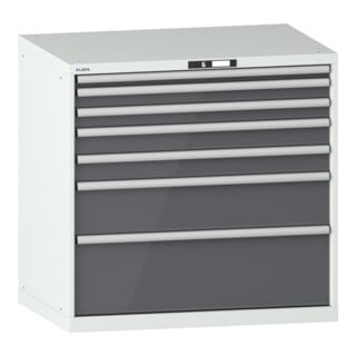 Lista Schubladenschrank 54x36E (BxTxH) 1023x725x1000mm KEY Lock R7035/N6502