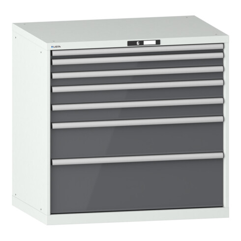 Lista Schubladenschrank 54x36E (BxTxH) 1023x725x1000mm KEY Lock R7035/N6502