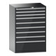 Lista Schubladenschrank 54x36E (BxTxH) 1023x725x1450mm KEY Lock R7016-1