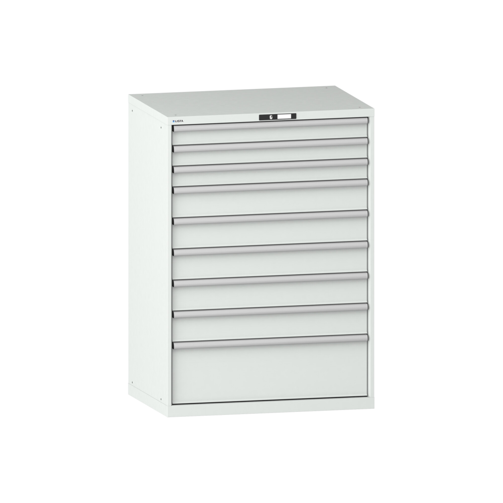 Lista Schubladenschrank 54x36E (BxTxH) 1023x725x1450mm KEY Lock R7035