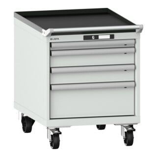Lista Schubladenschrank mobil 27x36E (BxTxH) 564x725x723mm KEY Lock R7035