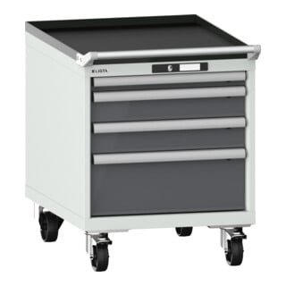 Lista Schubladenschrank mobil 27x36E (BxTxH) 564x725x723mm KEY Lock R7035/N6502