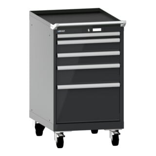 Lista Schubladenschrank mobil 27x36E (BxTxH) 564x725x990mm KEY Lock R7016
