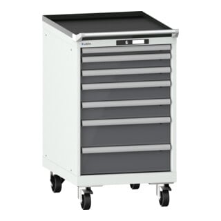 Lista Schubladenschrank mobil 27x36E (BxTxH) 564x725x990mm KEY Lock R7035/N6502
