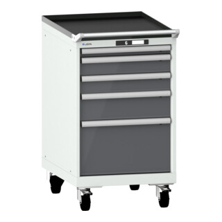 Lista Schubladenschrank mobil 27x36E (BxTxH) 564x725x990mm KEY Lock R7035/N6502