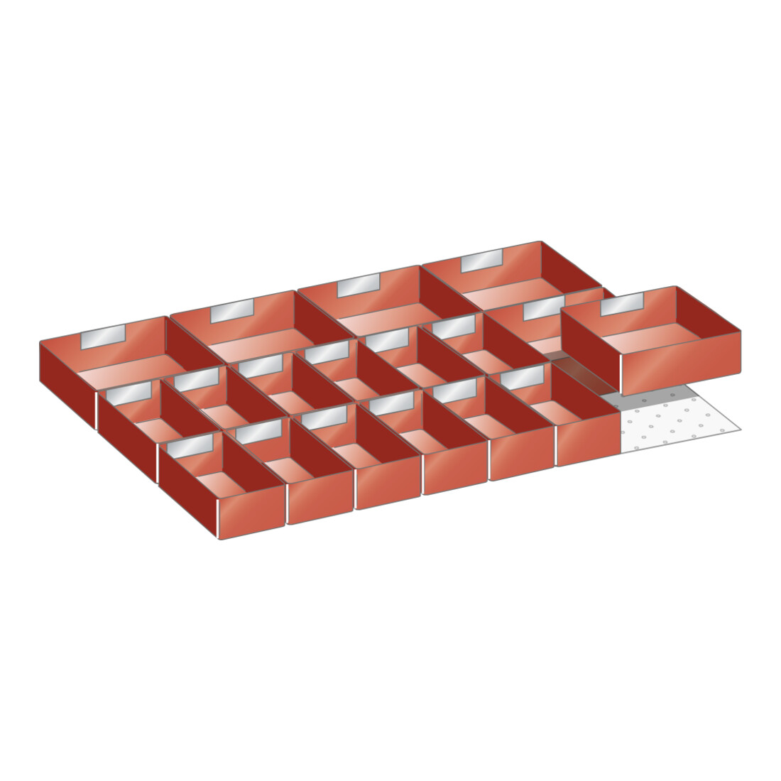 Lista Set Einsatzkästen 27x36E/36x27E (BxTxFH) 612x459x100mm