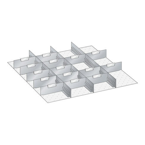 Lista Set Schlitzwände und Trennbleche 36x36E (BxTxFH) 612x612x200mm