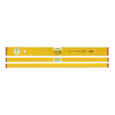 STABILA Livella a bolla 80 AS, alluminio giallo ± 0,5mm/m