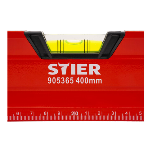 STIER Livella a bolla Premium con magnete e tre livelle