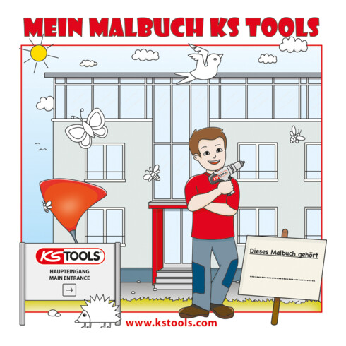 Livre de coloriage d’outils pour enfants KS Tools